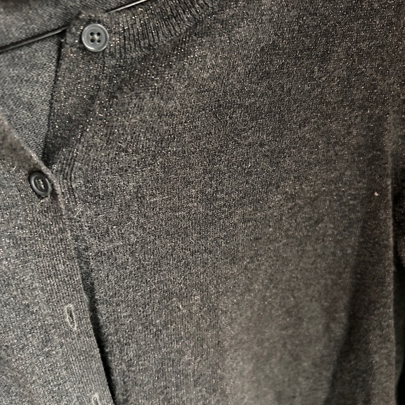 Old Navy Charcoal with Silver Sparkles Knit Cardigan - Picture 4 of 4